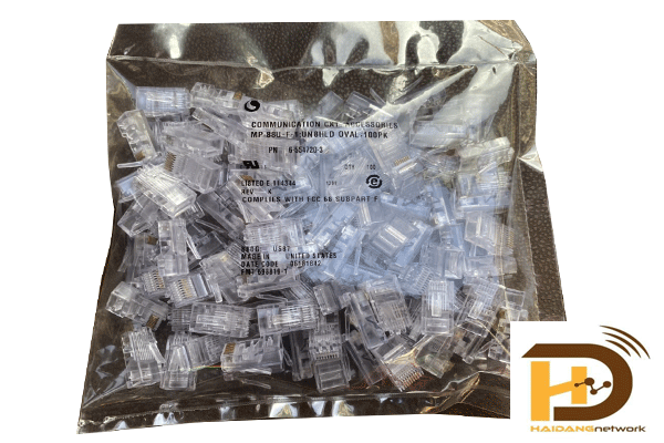 Đầu bấm RJ45, hạt mạng RJ45 CAT5E Chính hãng