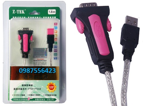 Cáp USB to Com Z-TEK Chuẩn 2.0