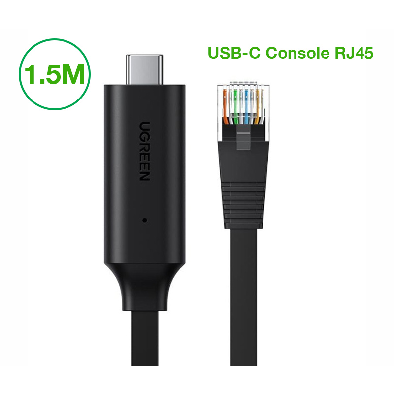 Cáp Lập Trình Console USB Type-C to RJ45 FTDI Ugreen 80186 dài 1.5m chính hãng cao cấp