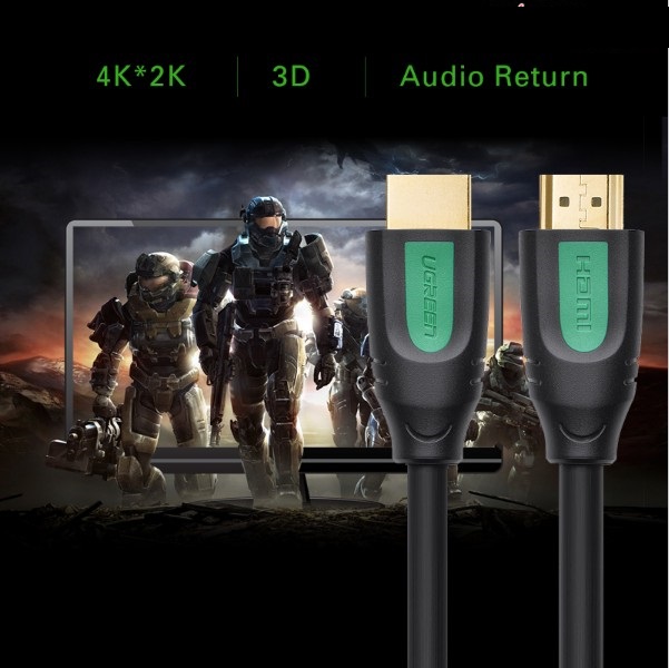 Dây Cáp HDMI 2.0 dài 1,5M hỗ trợ 3D full HD 4Kx2K Ugreen 40461 chính hãng