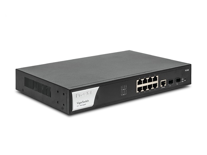 Bộ chia mạng DrayTek VigorSwitch P2100 Switch 10 cổng Layer 2+ Managed Gigabit PoE