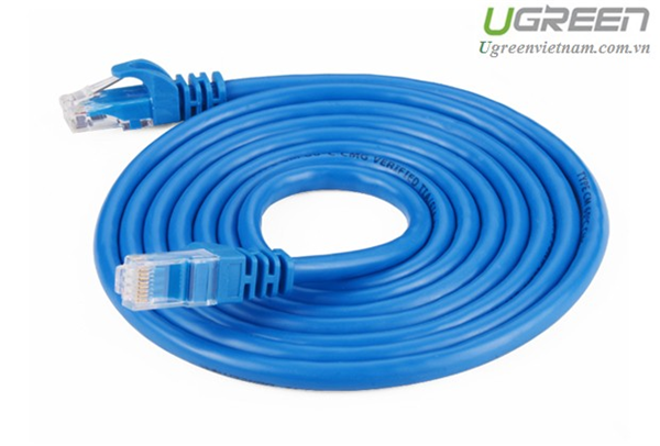 Dây mạng LAN Ethernet CAT6 1000Mbps UGREEN 11205- xanh Blue 15M