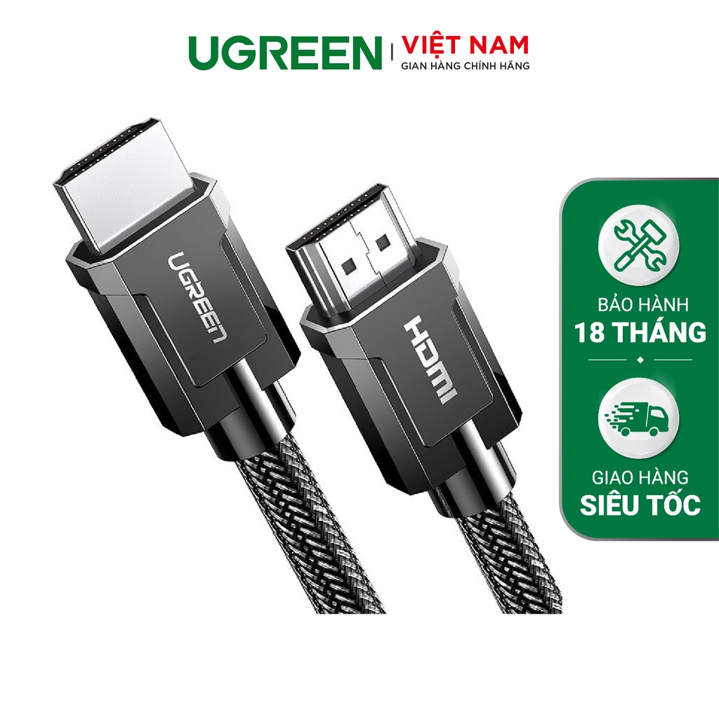 Cáp HDMI 2.0 dài 2m hỗ trợ full HD 4Kx2K chính hãng Ugreen 40410 cao cấp