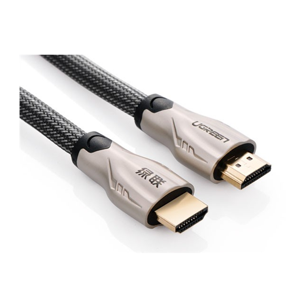 Cáp HDMI 2.0 Carbon 1,5m chuẩn 4K@60MHz Ugreen 50107 mạ vàng cao cấp