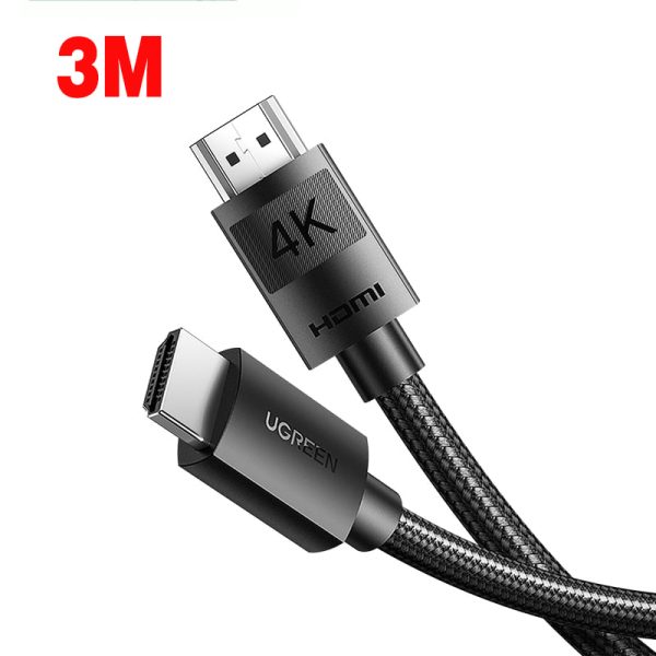 Cáp HDMI 2.0 dài 3M bọc nylon hỗ trợ độ phân giải 4K@60Hz Ugreen 40102 cao cấp