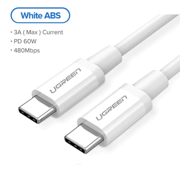 Cáp sạc, dữ liệu USB Type-C to USB Type-C dài 0,5M hỗ trợ PD 60W Ugreen 60517