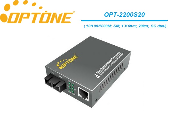 Bộ chuyển đổi quang điện loại 1.25G (Converter quang)/OPT-2200S20.10/100/1000 Mbps