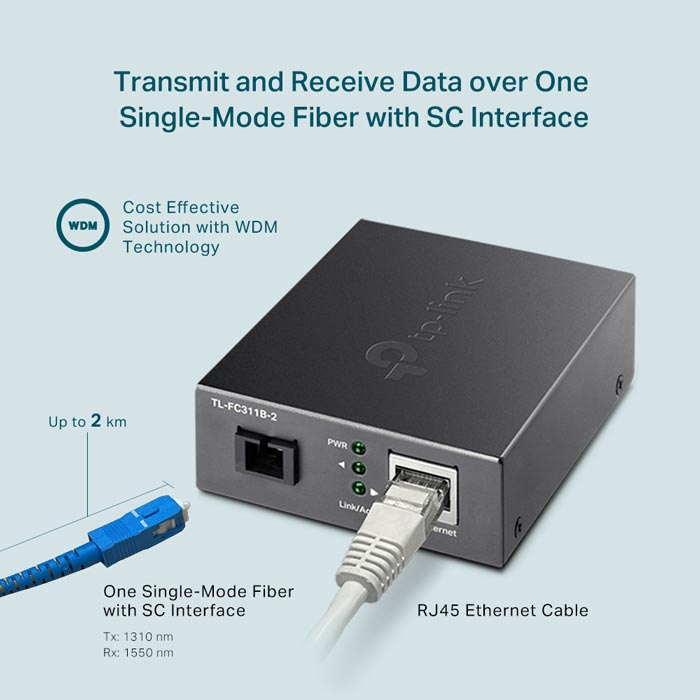 Converter quang thương hiệu TP-Link TL-FC311B-2