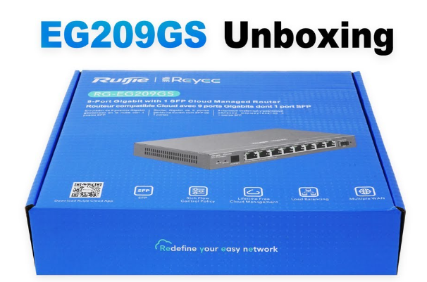 Router cân bằng tải Ruijie RG-EG209GS 8 cổng giảm khả năng quá tải của sever