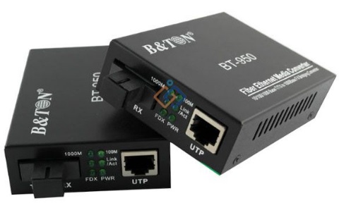Bộ chuyển đổi Quang-Điện Media Converter Unmanaged Fiber Switch BTON BT-914SM-20