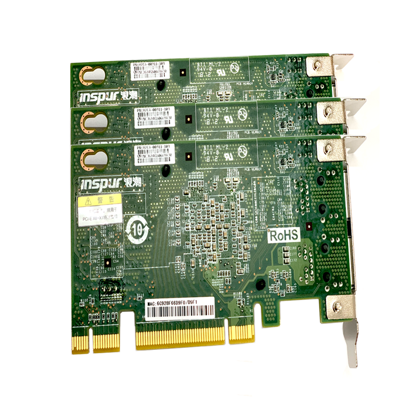 Card mạng Intel X540-T2 100M/1G/10G RJ45 Tương Thích Với PCI-E X8, X16 Slots