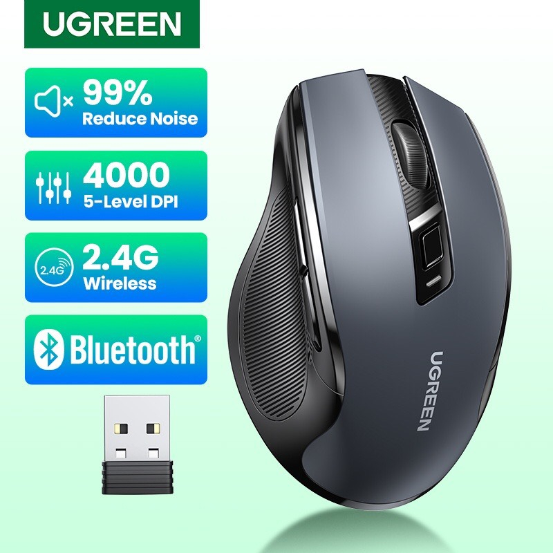 Chuột máy tính kết nối bluetooth Ugreen 90855, chuột chính hãng, chuột giá rẻ bán tại Hà Nội