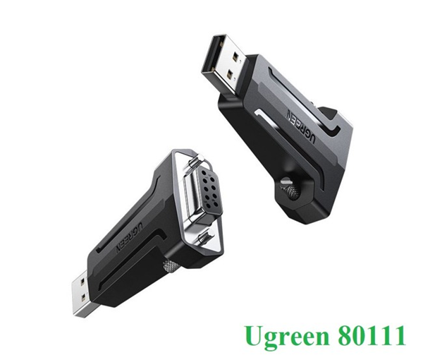 Đầu chuyển đổi USB 2.0 to Com âm DB9 RS232 Ugreen 80111