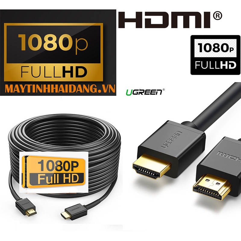 Dây,Cáp HDMI dài 10M chính hãng Ugreen UG-10110 Hỗ trợ 3D 4K*2K.