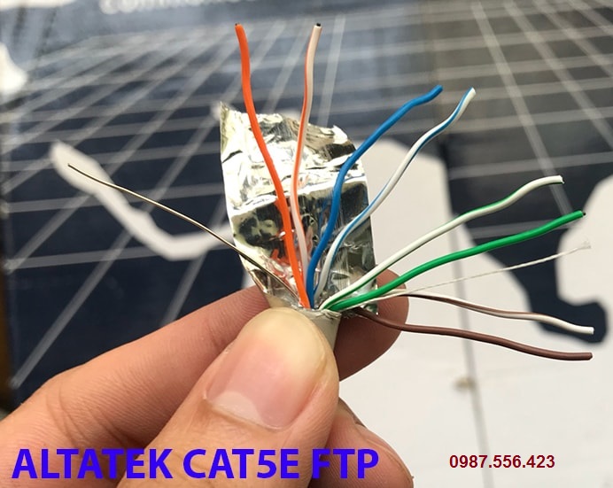 Cáp mạng Alantek Cat5e FTP PN:301-10F08E-03GY