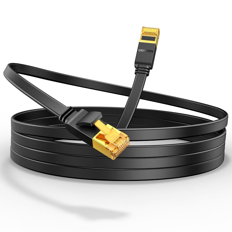 Cáp mạng Ugreen 25216 Cat7 dẹt 15M U/FTP 10Gbps 600Mhz