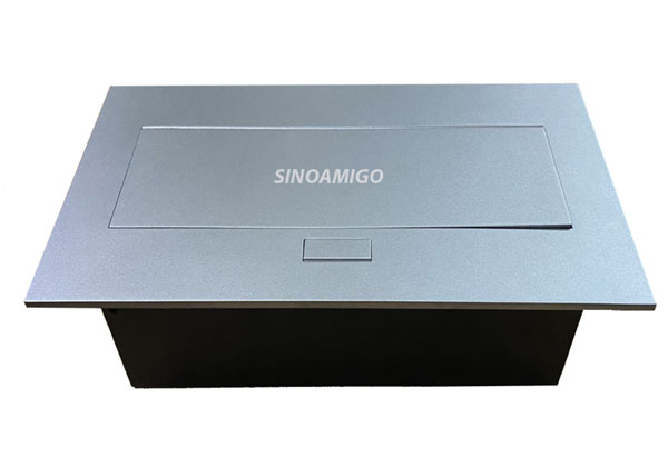 Ổ Cắm Âm Bàn STS-212S Sinoamigo - 5 Modules Đa Năng, Hợp Kim Nhôm Cao Cấp