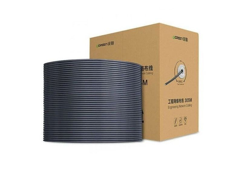 Ugreen 11253 - Cáp mạng STP Cat5e dài 100m 24AWG cao cấp, chính hãng