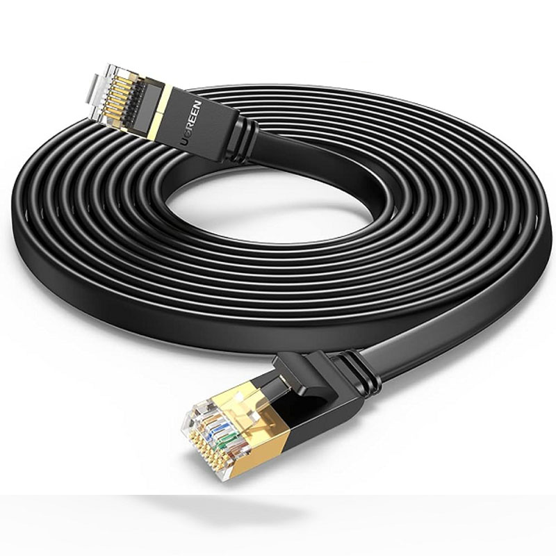 Cáp mạng Ugreen 25216 Cat7 dẹt 15M U/FTP 10Gbps 600Mhz