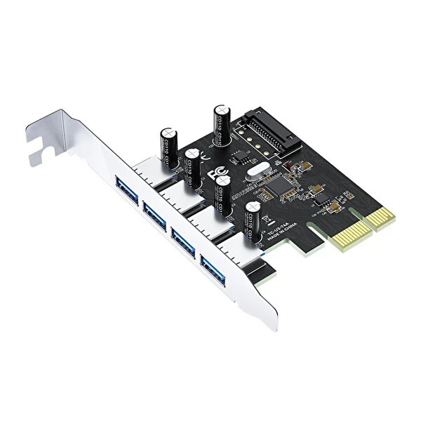 Card PCI-E to USB 3.0 VegGieg V-PC02 - Cạc mở rộng 4 cổng USB 3.0 cho máy tính bàn