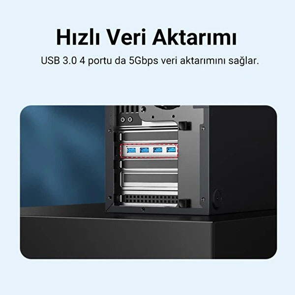 Card PCI-E to USB 3.0 VegGieg V-PC02 - Cạc mở rộng 4 cổng USB 3.0 cho máy tính bàn