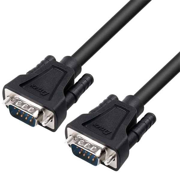 Cáp RS232 DTECH DT-9005A - RS232 Serial Cable Male to Male, 1.5m cho Máy Công Nghiệp