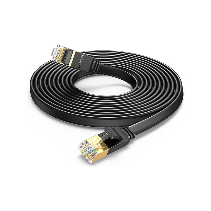 Cáp mạng Ugreen 25217 Cat7 dẹt 20M U/FTP 10Gbps 600Mhz