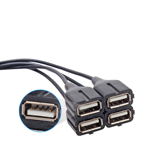 Hub USB 2.0 DTECH DT-3020 | Bộ Chia 4 Cổng USB Có Dây Dời