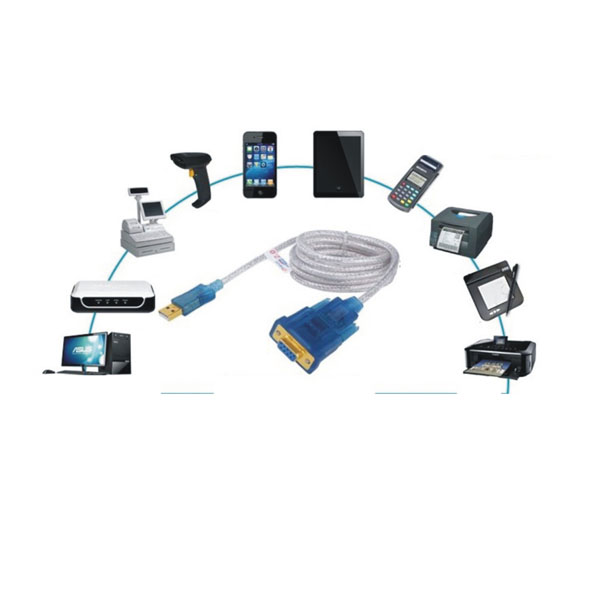 Cáp chuyển USB sang COM (RS232 DB9 Female) DTECH DT-5002B(GT)