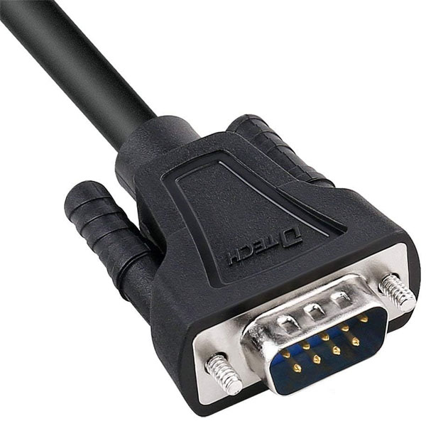 Cáp RS232 DTECH DT-9005A - RS232 Serial Cable Male to Male, 1.5m cho Máy Công Nghiệp