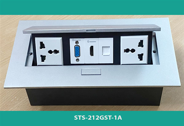 Hộp Ổ Cắm Âm Bàn Sinoamigo STS-212GST-1A - Giải Pháp Điện Thông Minh Cho Văn Phòng & Phòng Họp