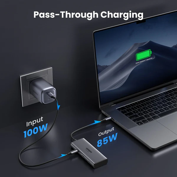 Hub chia nhiều công USB-C hỗ trọ dành cho macbook Ugreen 45379