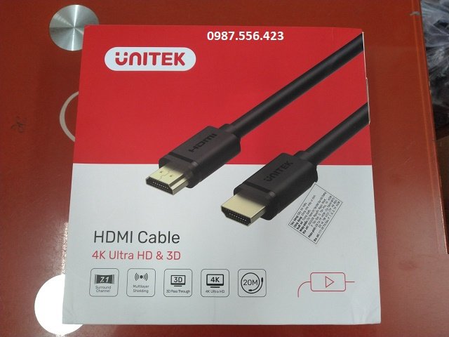 Cáp HDMI 10M Unitek mã Y-C142
