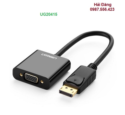 Cáp chuyển đổi Displayport sang VGA  Ugreen 20415 chính hãng