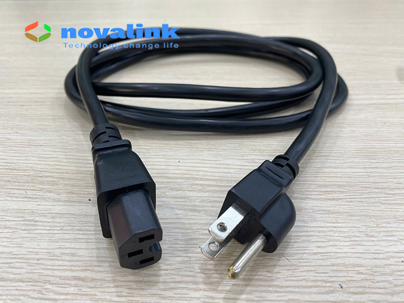 Dây nguồn C15 3 chân Novalink NV-53002A dài 2m lõi đồng 3x1.31mm dùng cho UPS, PDU, Server