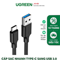 2Cáp sạc nhanh 20W đầu USB C Type C - Lightning, cáp Ugreen 20881 chính hãng, cá