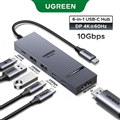 Bộ chia USB-C UGREEN 75244 Revodok sang DisplayPort 4K 60Hz, cấp nguồn 100W, USB