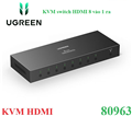 Bộ gộp tín hiệu HDMI 2.0 KVM 8 vào 1 hỗ trợ 4K@60Hz Ugreen 80963 cao cấp