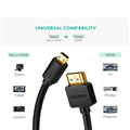 Cáp chuyển dổi Micro HDMI to HDMI Ugreen 30104 đầu nối mạ vàng