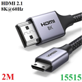 Cáp chuyển đổi mini HDMI sang HDMI cho đầu ra hình ảnh sắc nét chuẩn 8K Ugreen 1