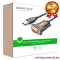 Cáp chuyển đổi USB to Com (RS232) dài 3m Ugreen 20223 Cao cấp