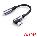 Cáp chuyển đổi USB Type-C bẻ góc 90 sang Audio 3.5mm Ugreen 80723 cao cấp (Không