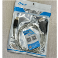 Cáp chuyển USB to RS232 DB9 DB25 DTECH DT-5003A - USB to Serial 1.8M kết nối đa 