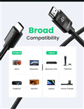 Cáp HDMI 1.4 Ugreen 40104 10M 4K bọc nylon cao cấp
