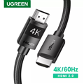 Cáp HDMI 2.0 dài 1M bọc nylon hỗ trợ độ phân giải 4K@60Hz Ugreen 30999 cao cấp