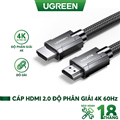 Cáp HDMI 2.0 dài 2m chuẩn 4K@60Hz Ugreen 70324 cao cấp