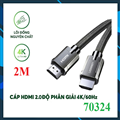 Cáp HDMI 2.0 dài 2m chuẩn 4K@60Hz Ugreen 70324 cao cấp