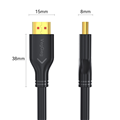 Cáp HDMI 2.0 VegGieg V-H108 4K6 dài 3m chính hãng | Hỗ trợ 4K@60Hz, truyền hình 
