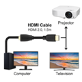 Cáp HDMI 2.0 VegGieg V-H108 4K6 dài 3m chính hãng | Hỗ trợ 4K@60Hz, truyền hình 