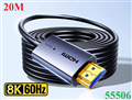 Cáp HDMI 2.1 sợi quang Ugreen 55506/HD183 20m - Hỗ trợ 8K@60Hz, HDR, eARC cao cấ